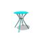 TABLE DE JARDIN  Table bistrot Ø 60cm extérieure - coloris bleu