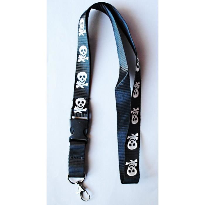 TOUR DE COU PIRATE PORTE CLEF CARTES PIRATE 50 C