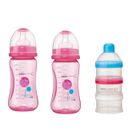 BIBERON ET PIECES DETACHEES BEBE CONFORT Lot de 2 Biberons + Tétines + Doseur