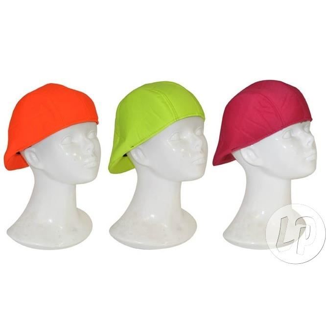 casquette fluo neon orange - Achat / Vente masque - decor ...