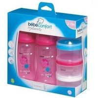 BIBERON ET PIECES DETACHEES BEBE CONFORT Lot de 2 Biberons + Tétines + Doseur