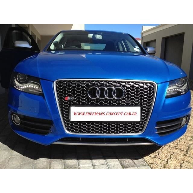 Calandre Sport Grille Noir Mat Compatible Avec A4 S4 B6 8E 2000-2004 - 10