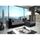 Canapé angle NETO design gris noir