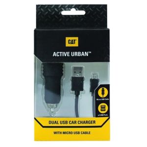 Cat Chargeur Allume-Cigare Double Usb (Noir)