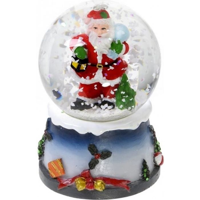 Boule à neige lumineuse avec paillettes Décor... Achat / Vente