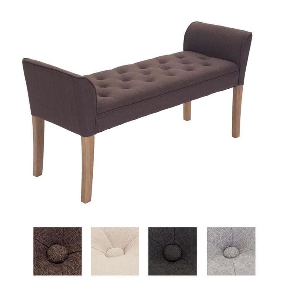 Clp banquette cleopatra, en tissu, avec accoudoirs / sans dossier ...