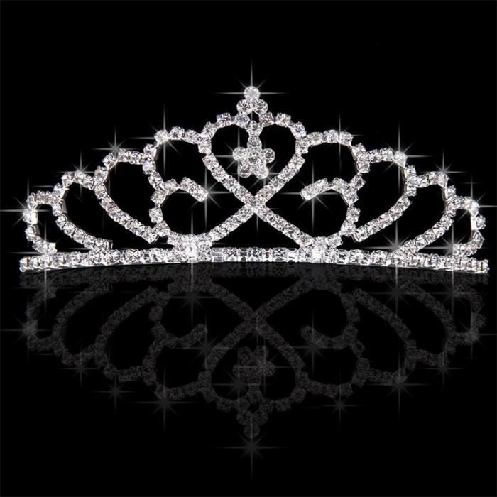 Diadème Bijoux Mariage Couronne De Strass Cristal Princesse Tiara Headband Party Achat Vente 8410