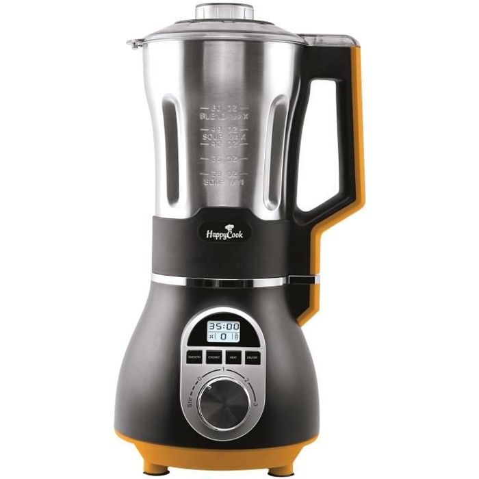 Blender chauffant Inox TELEFUNKEN Ecran LCD Bol en verre 1,7L / 900 W