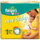 COUCHE-LANGE-LINGETTE BEBE PAMPERS New Baby T1 X27