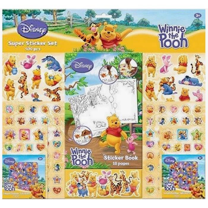 SET GEANT 500 STICKER WINNIE L'OURSON JOUET DISNEY Achat / Vente