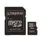 CARTE MEMOIRE KINGSTON Mémoire micro SD card 16Go + adaptateur