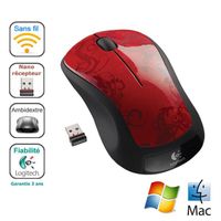 SOURIS Logitech Wireless Mouse M310 RedTendris