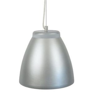 TROFA Lustre - suspension céramique, diam?tre 25 cm,ronde , argent, top métal