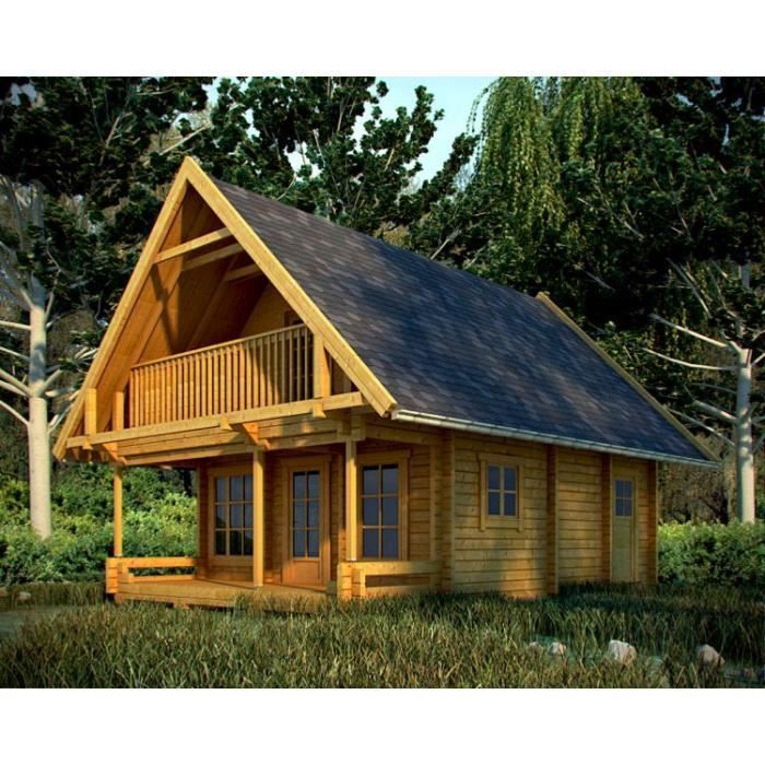 Chalet en bois Tim Madrier 88 mm Achat / Vente abri jardin chalet