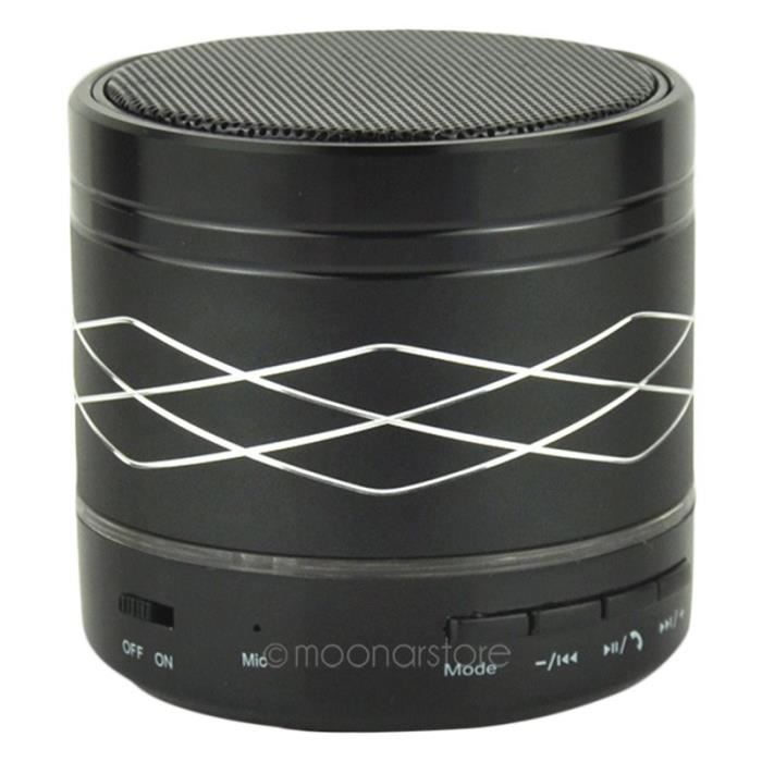 MOONAR® ENCEINTES BLUETOOTH LED clignotant Bluetooth hautparleur avec carte TF avec port USB