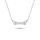 Collier plaque identité Argent brillant 925/00