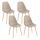 Lot de 4 Chaises design scandinave tendance nordiq