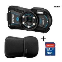APPAREIL PHOTO NUMERIQUE APPAREIL PHOTO COMPACT WG-1 noir + étui + SDHC 4Go