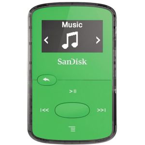 SANDISK CLIP JAM Lecteur MP3 8Go vert