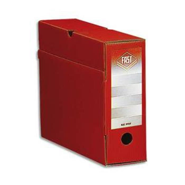 Boîtes Archives Esselte - Lot De 25 - Carton Recyclé - Dos 80 Mm - Pour Classement A4