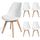 4 chaises BREKKA design contemporain nordique scan