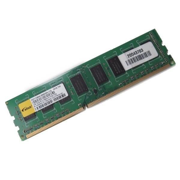 Ram Barrette Mémoire ELIXIR M2Y1GH64CB8HC6NCG 1Go DDR3 PC310600U 1333Mhz CL5 Prix pas cher