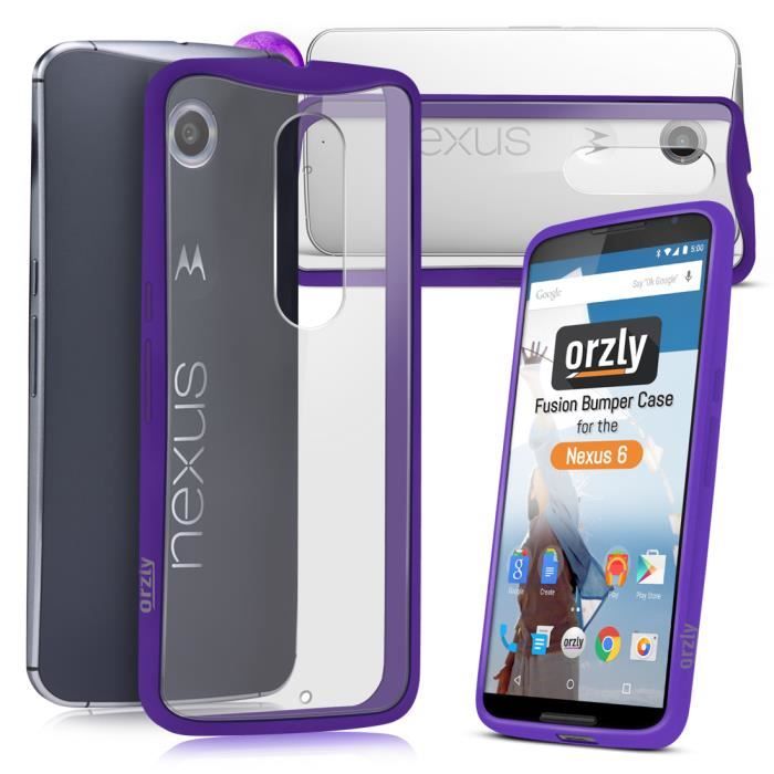Silicone Violet pour Motorola Nexus 6. Plus grand que le Nexus