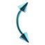 PIERCING Piercing arcade titane SPIKE bleu clair a point…