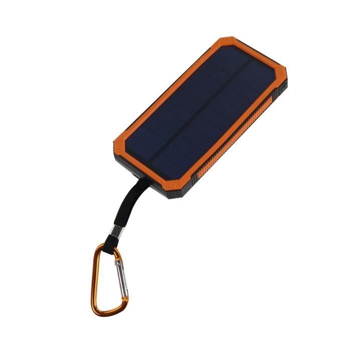 Batterie Externe Portable Puissance Solaire pour Téléphone Mobile 2