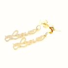  Boucles plaqué or "Love"