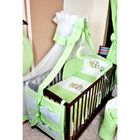 CIEL DE LIT BEBE  Ciel de lit bébé et sa flèche de lit bébé VERT