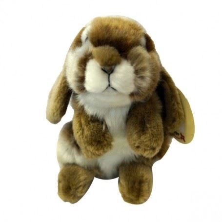 peluche lapin marron