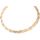 Collier Tresse Trois Ors - Or Tricolore Jaune, Bla