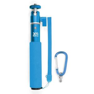 XSories - U-SHOT - Perche télescopique 18 ? 49 cm pour GoPro, appareil photo ou camera, en aluminium inoxydable, bleue