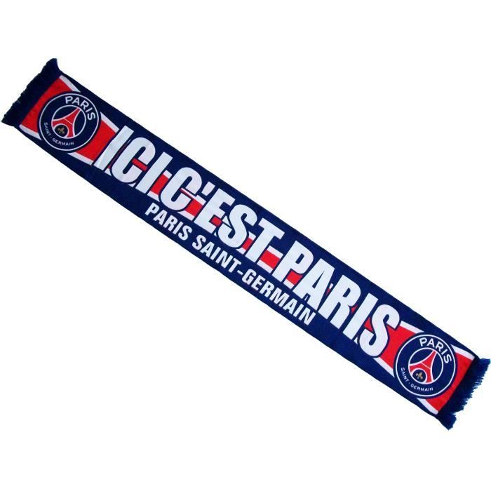 Écharpe Officielle Paris Saint Germain PSG – Taille 140 Cm, Acrylique, Collection Supporter