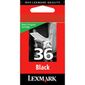 CARTOUCHE IMPRIMANTE LEXMARK Cartouche d'encre Noire - N°36A