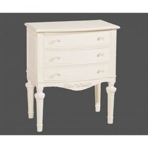 commode blanche 3 tiroirs