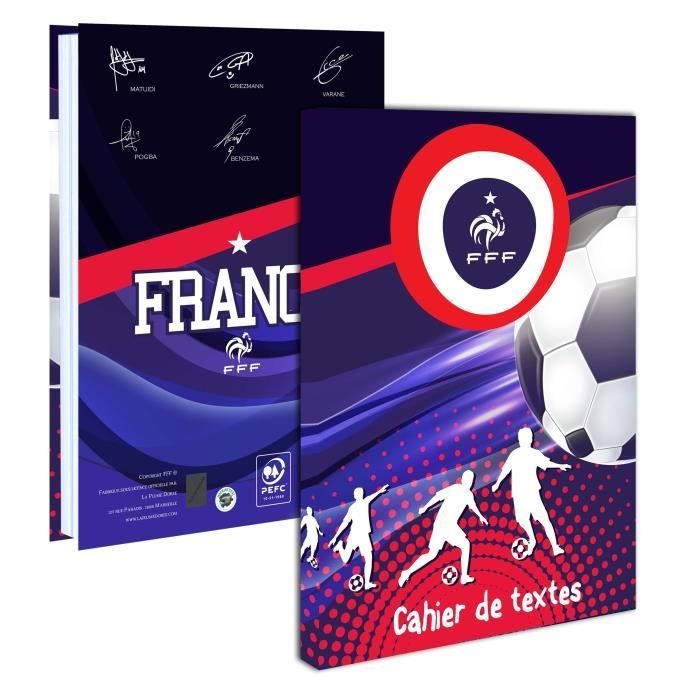 Trousse Scolaire Officielle Equipe De France De Football FFF - Double Compartiment - 7x21x5cm