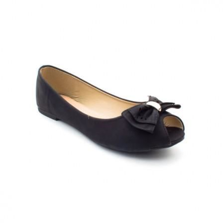 ballerine bout ouvert doré