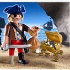 UNIVERS MINIATURE COMPLET Playmobil Pirate Avec Coffre Au Trésor