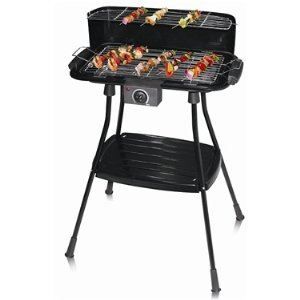 BARBECUE - PLANCHA Barbecue Electrique sur pieds 2 en 1 - 2200 W -…