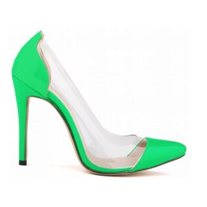 chaussures talons de femme pointu vert
