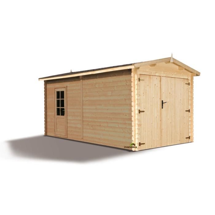 Garage en bois 15,50 m² - 28 Garage en bois 15,50 m² - 28