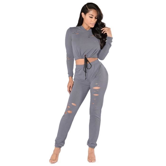 Ensemble Jogging Femme Bella Belluci - 2 Pièces Marron - Taille M - Neuf Avec étiquettes