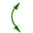 PIERCING Piercing arcade titane SPIKE vert a pointe 1.2x…