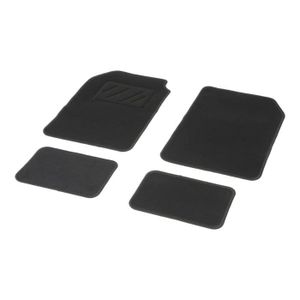 DBS Uno Jeu de 4 Tapis Moquette Aiguilletée 450 gr/m2 Noir
