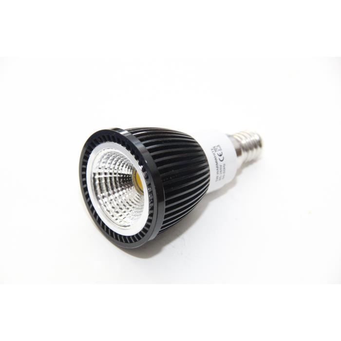 Ampoule pour Spot LED E14 5W Blanc chaudNoir Lot 6 Achat / Vente
