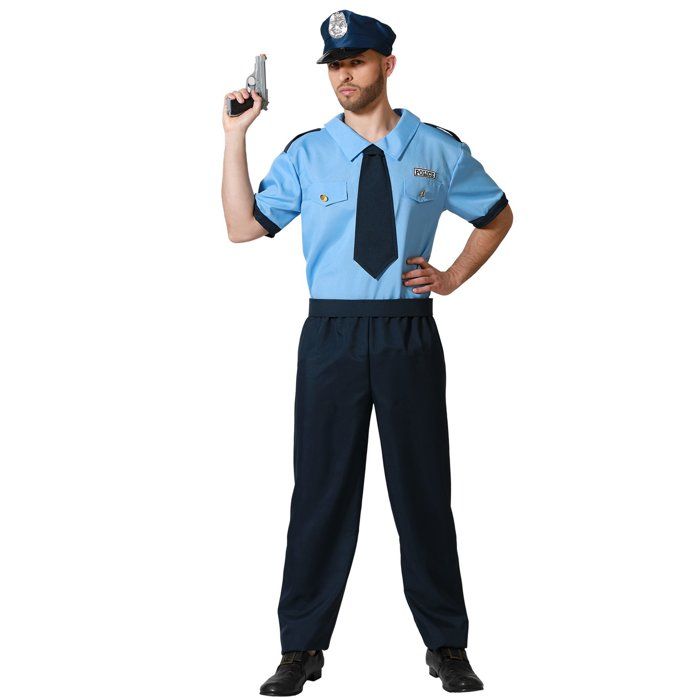Déguisement homme policier bleu taille l/xl Achat / Vente déguisement