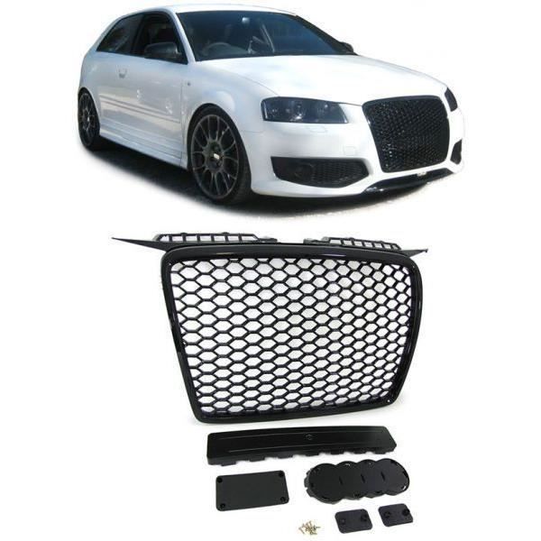 Calandre Pare Choc Single Frame Noir Brillant Rs3 Audi A3