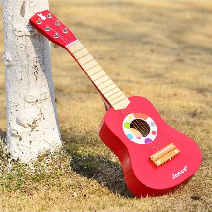 21 pouces Janod enfant Simulation guitare bois line 6 fil musical